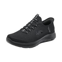 斯凯奇(Skechers)春夏男鞋休闲轻质跑步鞋舒适耐磨运动鞋232457W 全黑色/BBK 42