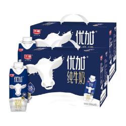 光明 优加3.8g乳蛋白纯牛奶 250ml*10盒*2箱