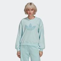 阿迪达斯 adidas 三叶草大LOGO气质简约舒适休闲女款圆领卫衣