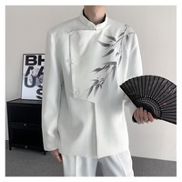 嘉晔 男士新中式中山装国风立领礼服外套