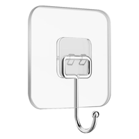 初舍(CHUSHE)【超强承重】大挂钩20只装免打孔不锈钢强力门后挂衣钩子脸盆架