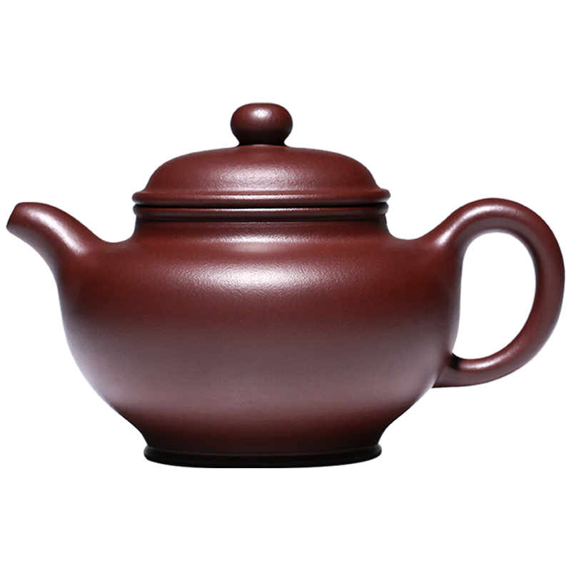砂邑宜兴原矿纯全手工紫砂壶功夫茶具办公泡茶壶国工石红掇只壶280cc 石红掇只 280ml