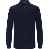 EMZ  【丝光澳毛】25秋冬老钱风高级感纯羊毛针织毛衣男 藏青 XL 180/96A