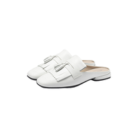 穆勒鞋女 2024款时尚优雅方头流苏单鞋 安妮208533