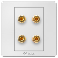 BULL 公牛 G07T206 四位音箱插座 象牙白