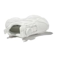 百丽童鞋女童小白鞋2024春季透气儿童透气运动鞋宝宝鞋男童跑步鞋 气质白 33码 适合20.4-20.9cm