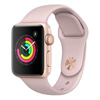Apple Watch Series 3 GPS+蜂窝网络版 42mm银色铝金属表壳白色运动型表带智能手表