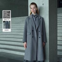 限尺码：PRICH 气质双面呢毛呢大衣冬款保暖通勤简约外套女