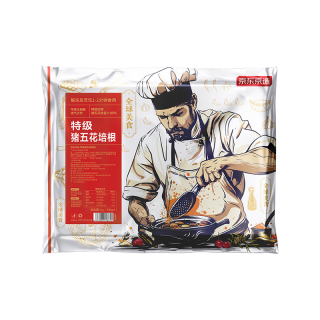 京东京造 特级猪五花培根1000g 五花肉＞90%早餐烧烤搭档 特级猪五花培根1000g