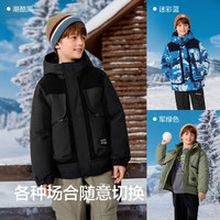 88VIP：巴拉巴拉 balaOne童装男童羽绒服2025保暖外套防泼水冬假两件