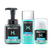 Mentholatum 曼秀雷敦 保湿活力男士护肤套装 (洁面泡沫150ml+能量爽肤水120ml+水凝露50ml)