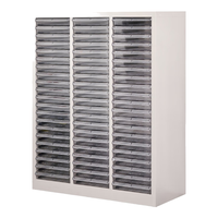 ZHONGWEI 中伟 A4文件柜A4纸柜效率柜抽屉式文件柜整理柜资料柜铁皮柜零件柜63抽无门