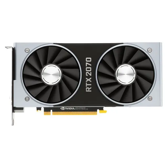 NVIDIA 英伟达 GeForce RTX 2070 Founders Edition 显卡 8GB 黑色