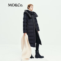 MO&Co.羽绒服2025冬90绒可拆绒领风帽【轻暖漫游系列】MBE4EIN062 黑色 M /165