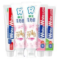  LION/狮王 多效护理 牙膏  温和亮白清新口气 640g