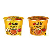 Uni-President 统一 茄皇 方便面组合装 2口味 1.488kg(鸡蛋面128g*6桶+牛肉面120g*6桶)