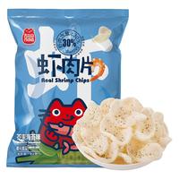 喜盈盈 虾肉片 30%虾肉含量 追剧酥脆休闲零食 芥末海苔味虾片82g