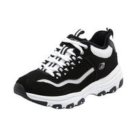 斯凯奇（Skechers）休闲鞋加绒绑带舒适绒里休闲老爹鞋男款8790122/女款8730057 女款/黑色/白色/8730057-BKW 女款36