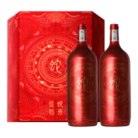 天鹅庄 折134元/瓶 珍藏红酒干红葡萄酒 1.5L*2支 高档礼盒装
