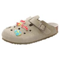 /的的的沃 Devo Life  的的沃 Devo Life   Life 软木拖鞋半包休闲时尚可爱包头半拖套脚洞洞鞋女22002