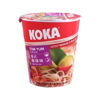 新加坡进口koka鸡汤杯面海鲜味咖喱味便携代餐方便面70g 泰式酸辣味70g