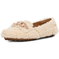 秋季女士单鞋休闲双鞋垫豆豆鞋保暖乐福鞋1153515自然白色