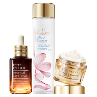 ESTEE LAUDER 雅诗兰黛 护肤套装 (樱花版微精华露第二代+小棕瓶修护系列特润修护肌活精华露第七代+智妍紧塑精华乳霜)