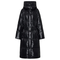 MO&Co.羽绒服2025冬95绒防沾水附腰带【轻暖漫游系列】MBE4EIN050 黑色 XS /155