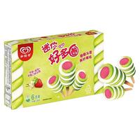 WALL'S 和路雪 迷你好多圈冰棍混合装 苹果+香草+草莓口味 48g*6支