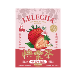 乐乐茶 草莓乌龙茶袋泡茶7包 围炉煮茶包  夏季冷热泡水果茶