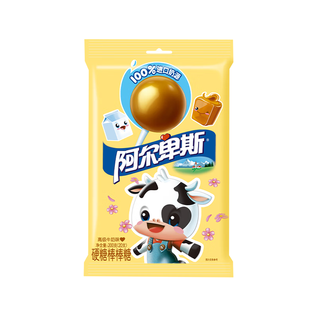 阿尔卑斯 棒棒糖 高级牛奶味 200g