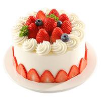 味多美 新鲜蛋糕 天然奶油蛋水果蛋糕 北京同城配送 草莓公主蛋糕 原味蛋糕 杂果夹心直径20cm