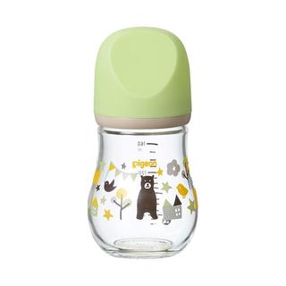 Pigeon 贝亲 臻宝系列 00372 玻璃奶瓶 160ml 熊 0月+