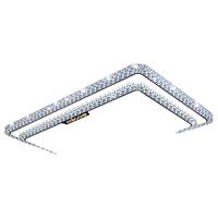 四季沐歌 客厅灯现代简约大气led吸顶灯卧室餐厅主灯中山灯具组合全屋套餐 130瓦三色90*58cm