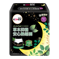 kotex/高洁丝 草本抑菌 女士裤型卫生巾  M-L码*4片 L