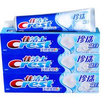Crest 佳洁士 牙膏家庭装 健齿口气清新 珍珠盐白牙膏 90gx3