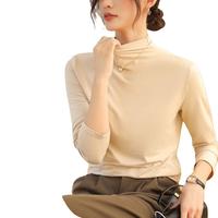 【显瘦半高领】女士打底衫秋冬款薄内搭高级感女上衣可外穿优雅