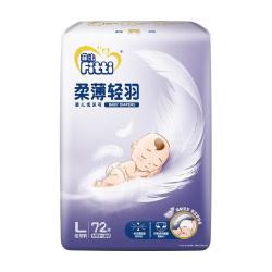 菲比 柔薄轻羽婴儿纸尿裤 L码 72片