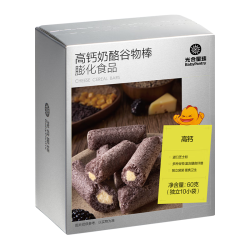 光合星球 babycare儿童零食奶酪高钙谷物棒饼干60g 蓬松酥脆