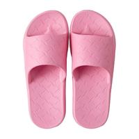 酷趣 居家简约浴室拖鞋轻便软弹洗澡凉拖 CQ-1587 柠檬红 35-36 适合34-35