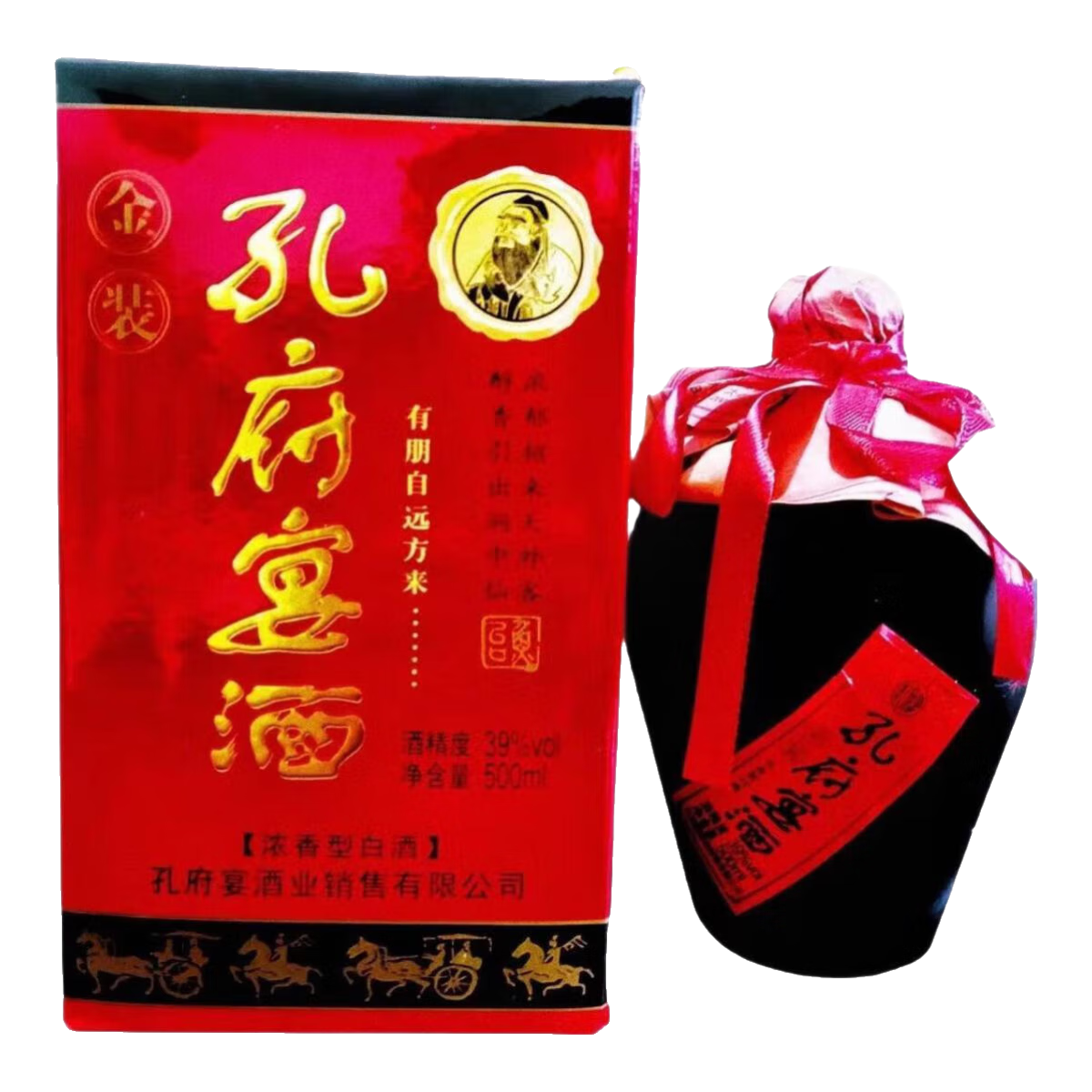  孔府宴 商务宴请 荷香型白酒  礼盒装 其他 39%vol 500mL