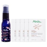 Melvita 蜜葳特 玫瑰花香调理水28ml+摩洛哥坚果仁油1ml*5片装