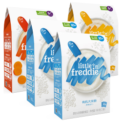LittleFreddie Little Freddie）米粉高铁有机 婴儿宝宝辅食新鲜营养米糊米粉6到12个月以上 【6