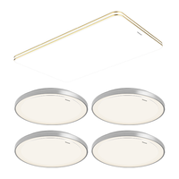 松下（Panasonic）吸顶灯 全光谱吸顶灯调光调色客厅灯 灯具套餐 四室一厅B 全光谱5灯套餐：四室一厅B