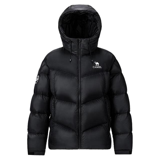 今日必买：骆驼 火山PRO 700+蓬松 鹅绒 羽绒服加厚连帽外套M35CR07101 男女同款