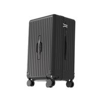 稻草人拉杆箱女时尚旅行耐用登机箱大容量多功能万向轮行李箱 黑色【双层防爆拉链+密码锁+轻音减震轮】 【行李箱】26寸Max加厚加深-大幅扩容≈常规款28寸