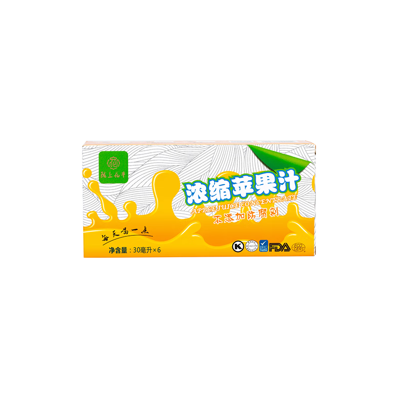 陇上花牛 浓缩苹果汁 30ml*6袋