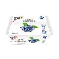yoplait 优诺 蓝莓低脂酸奶风味发酵乳100g*6杯 低温酸牛奶生鲜