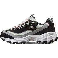 斯凯奇(Skechers)女鞋复古运动鞋厚底增高熊猫鞋黑白老爹鞋白色休闲鞋 经典小粉/热推款/软弹减震 38.5