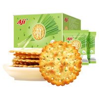 Aji 零食 饼干早餐 香脆葱油薄脆饼干 香葱味 800g/盒 早餐饼干